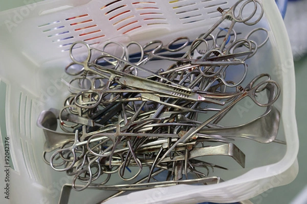 Obraz Used surgical instruments