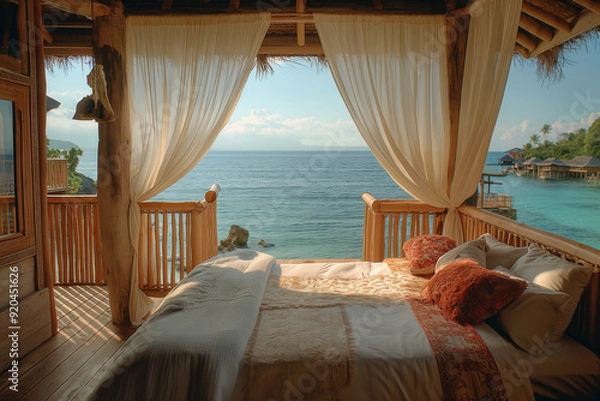 Fototapeta Beach villa interior