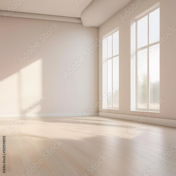 Fototapeta empty room with window