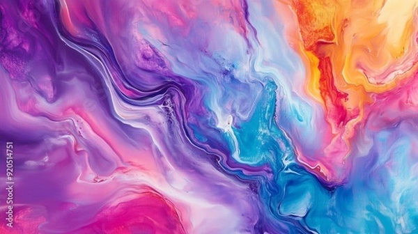 Obraz abstract painting design, vivid dynamic mixture, artistic color background, contemporary fluid art, vibrant abstract painting texture, natural color blend, creative dynamic flow, modern acrylic art ba