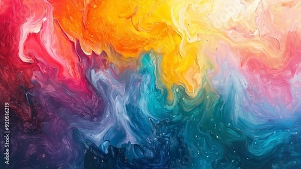 Obraz abstract painting design, vivid dynamic mixture, artistic color background, contemporary fluid art, vibrant abstract painting texture, natural color blend, creative dynamic flow, modern acrylic art ba