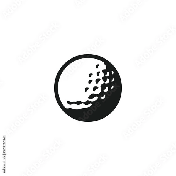 Obraz Golf ball vector template illustration