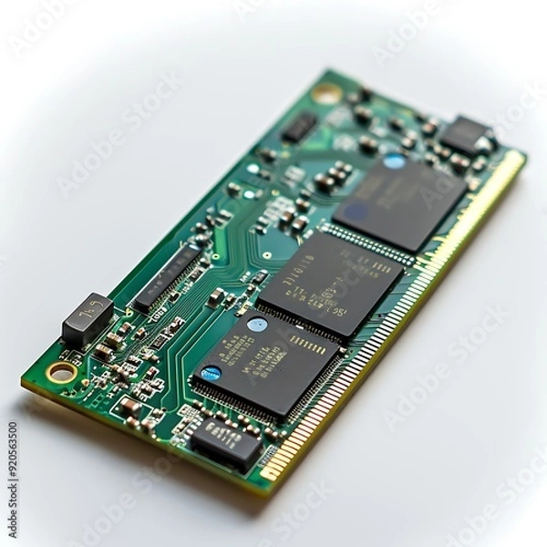 Fototapeta Solid State Drive isolated on white background.