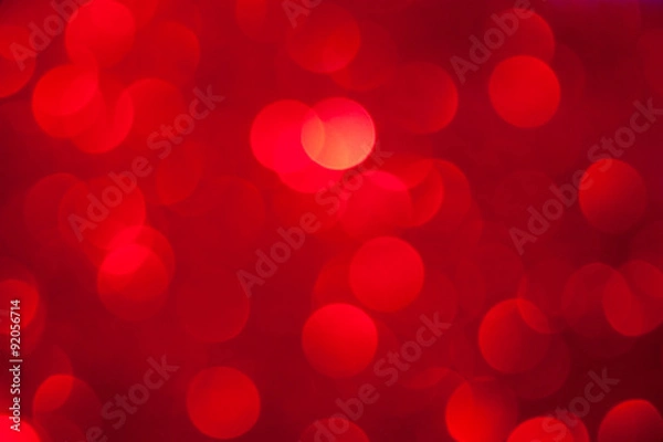 Obraz czerwone tło bokeh