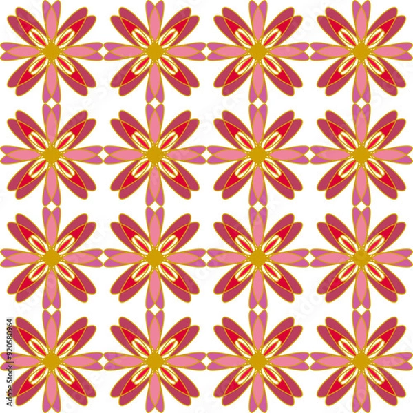 Fototapeta seamless background with flowers