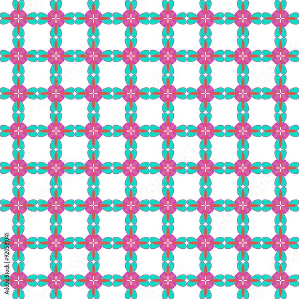 Fototapeta seamless pattern with flowers