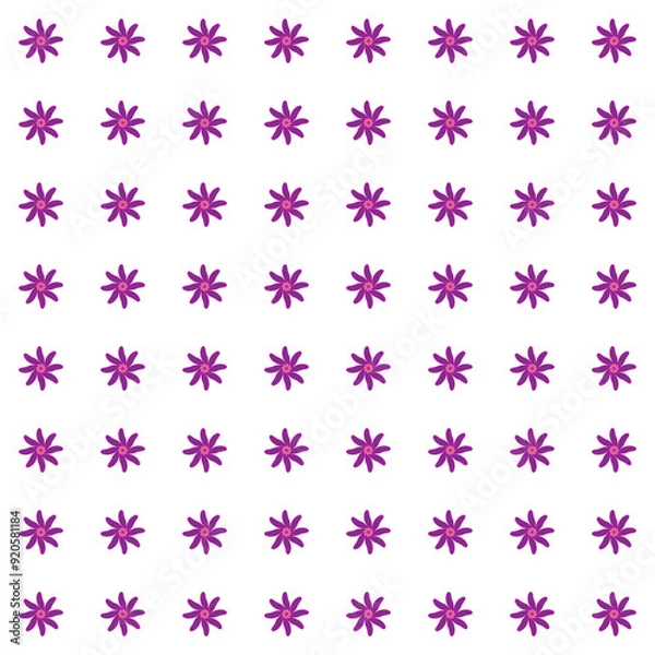 Fototapeta seamless pattern with pink flowers