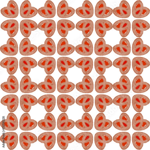Fototapeta seamless background with hearts