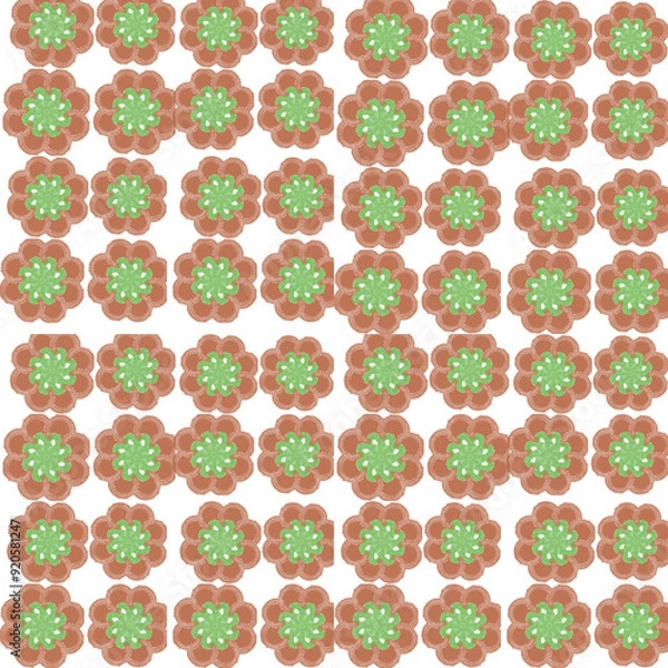 Fototapeta seamless pattern with flowers