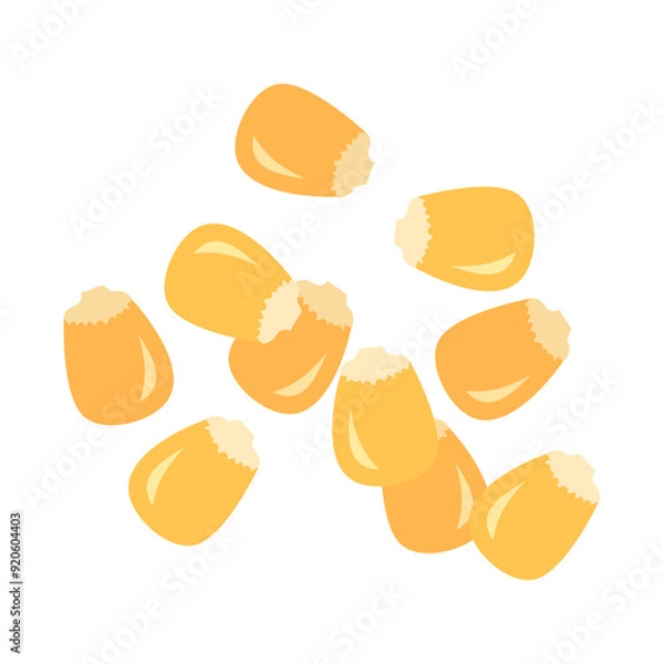 Obraz トウモロコシ。フラットなベクターイラスト。
Corn. Flat vector illustration.