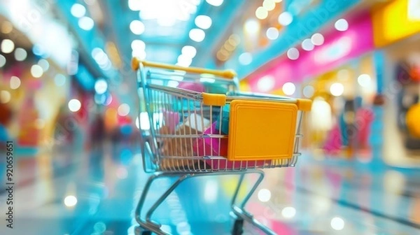 Fototapeta The convenience of one-stop shopping at malls means you can complete all your errands in one place. From groceries to electronics, everything you need is within reach, saving you time and effort.