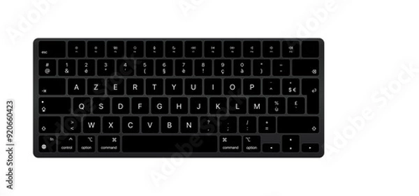 Fototapeta clavier macbook vector FR