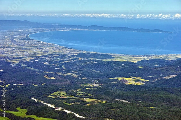 Obraz 美保湾　弓ヶ浜全景