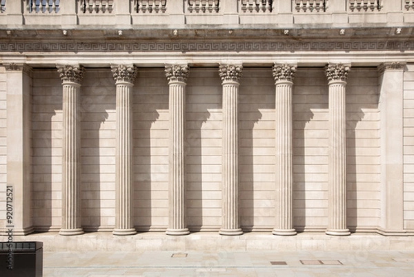 Fototapeta Classical Architecture with Stone Columns and Ornate Capitals