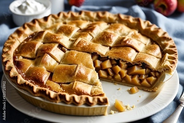 Fototapeta homemade apple pie