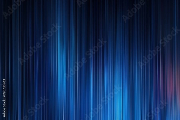 Fototapeta Abstract blue and white vertical lines on dark background.