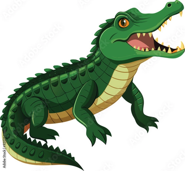 Fototapeta Realistic crocodile Vector Art