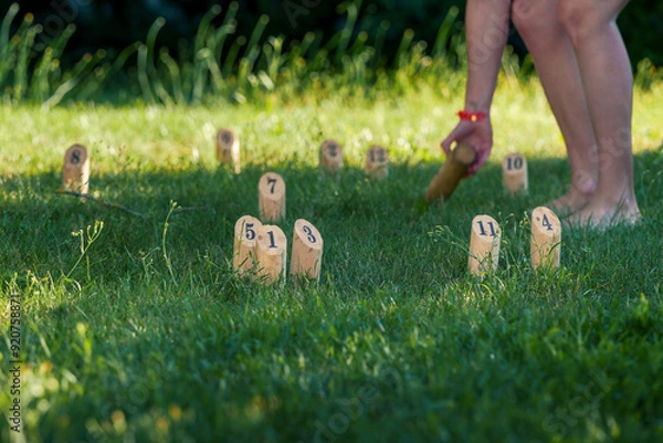 Obraz partie de molkky