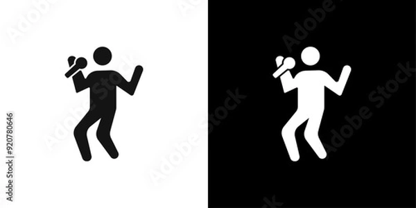 Fototapeta Sing icon logo set vector