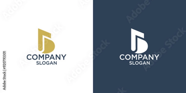 Obraz letter b abstract monogram logo vector design