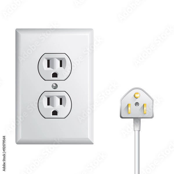 Fototapeta electrical power socket