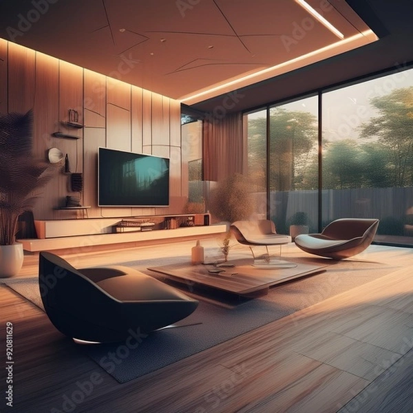 Obraz Modern smart house interior