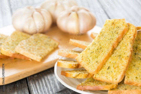 Obraz crispy bread garlic