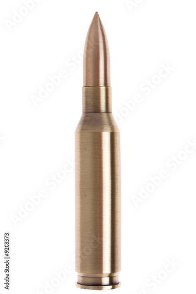 Fototapeta bullet isolated on white background