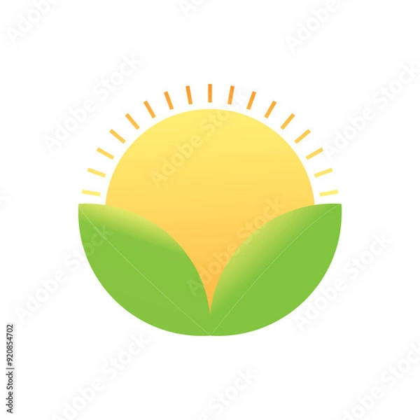 Obraz Farming logo illustration.