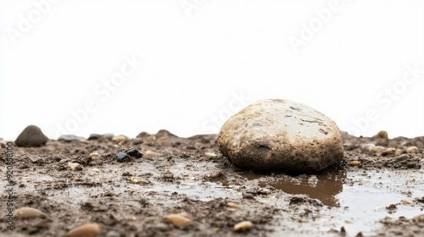 Fototapeta Detail surface textures with a small pebble rock