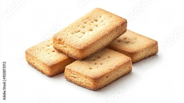 Fototapeta Sweet cookies with grains of sugar rectangular 
