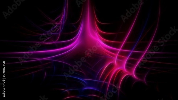 Obraz Abstract energy repeated glowing lines
