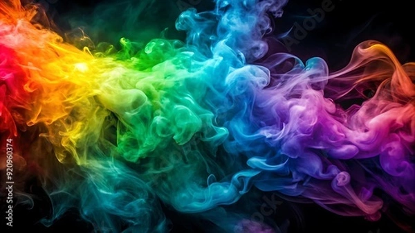 Fototapeta Abstract clouds Colorful smoke background