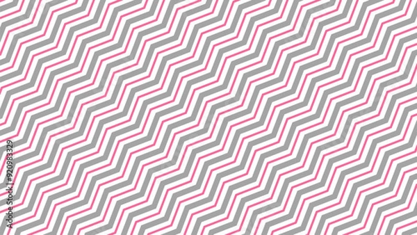 Fototapeta Grey zig zag pattern abstract background vector image