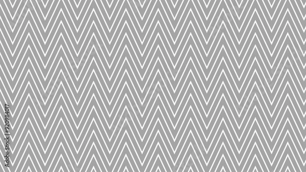 Fototapeta Grey zig zag pattern abstract background vector image