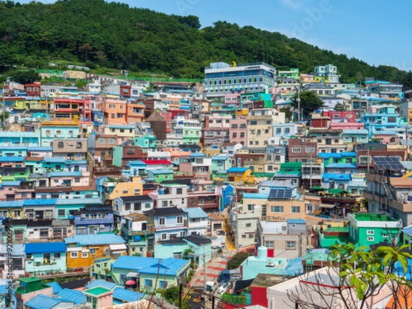 Fototapeta 韓国　釜山　甘川文化村