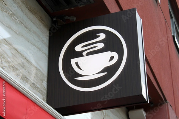 Obraz Coffee shop sign