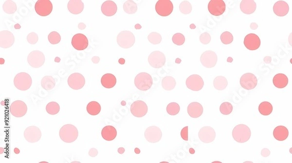 Obraz Pink Polka Dot Pattern Background