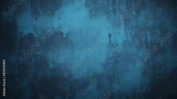 Fototapeta Abstract dark blue grunge concrete wall texture background, grunge, dark blue, abstract, vintage, texture, seamless, concrete