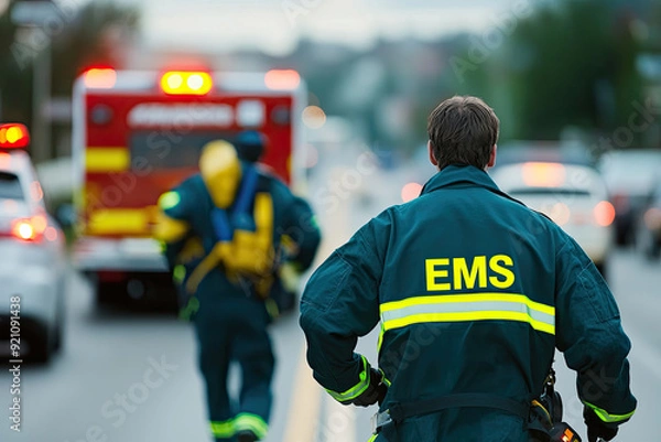 Obraz EMS Responders at Emergency Scene