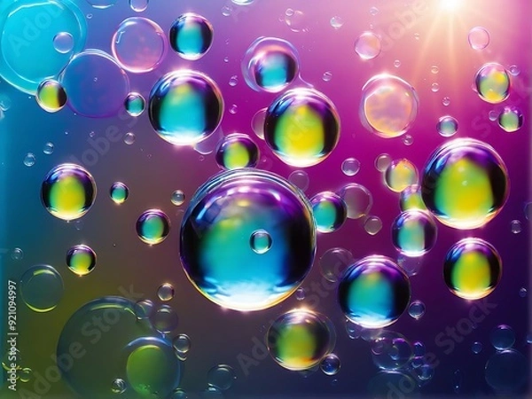 Fototapeta Bubbles in water 