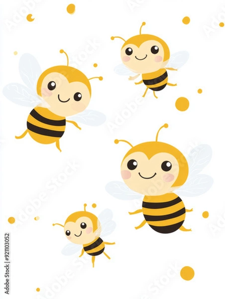 Fototapeta bees