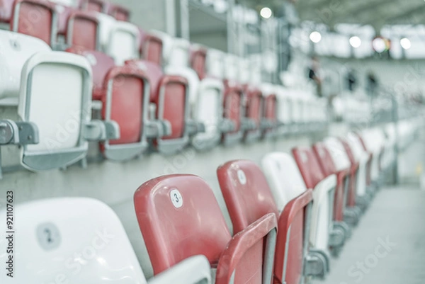 Obraz Trybuna, krzesełka stadionowe