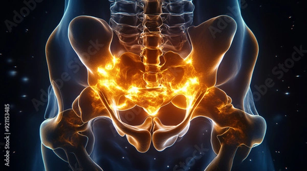 Obraz The human pelvic floor, a strong and resilient foundation supporting life and movement