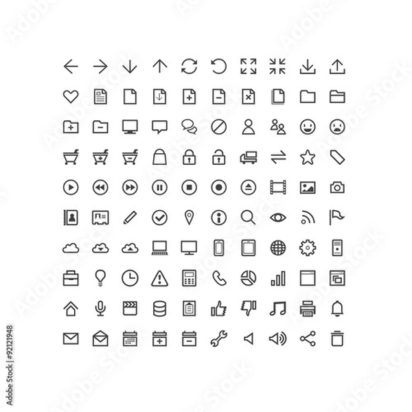 Obraz シンプル　ベーシック　アイコン