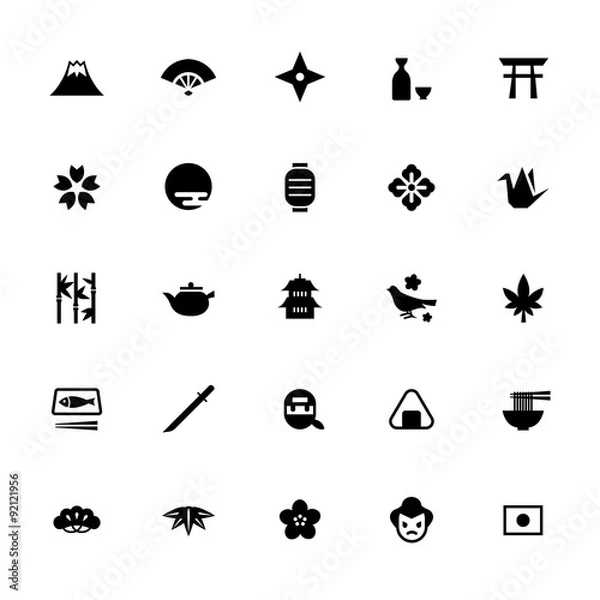 Obraz 和風　アイコン　セット