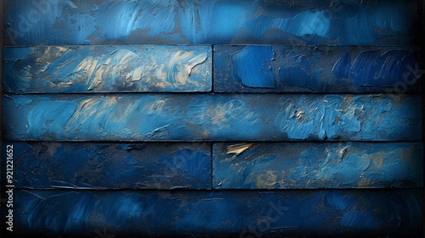 Fototapeta A blue and white striped background with a blue and white pattern