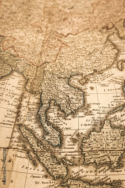 Fototapeta アンティークの世界地図