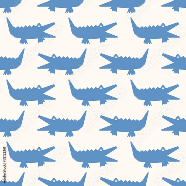 Obraz seamless alligator pattern