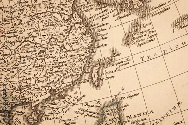 Fototapeta アンティークの世界地図